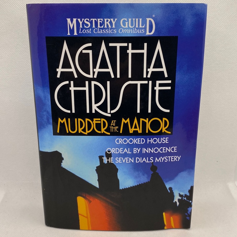 Agatha Christie Murder At The Manor Mystery Guild Hardcover with Dust Jacket